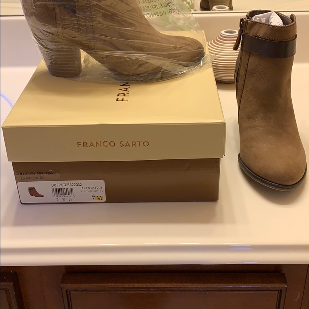 Franco Sarto Dotty Tobacco32 Leather New 7